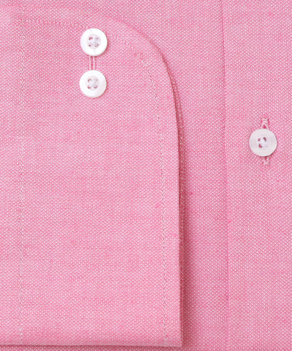 PINK SELF TEXTURED FORMAL SHIRT