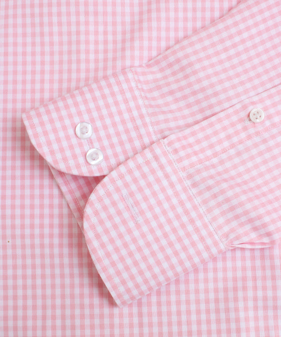 PINK CHECK FORMAL SHIRT