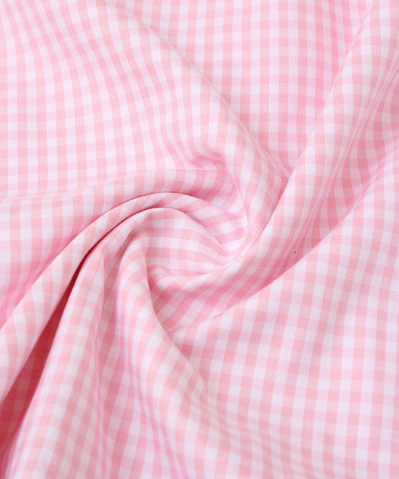 PINK CHECK FORMAL SHIRT