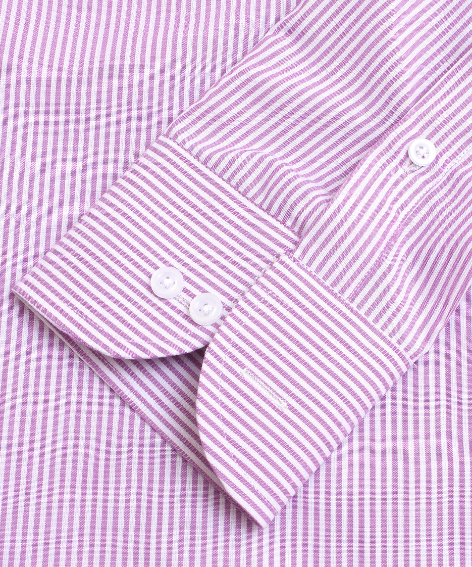 MAJENTA STRIPES FORMAL SHIRT