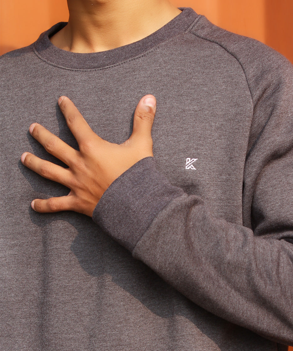 DARK GRAY SWEATSHIRT FULL SLEEVES