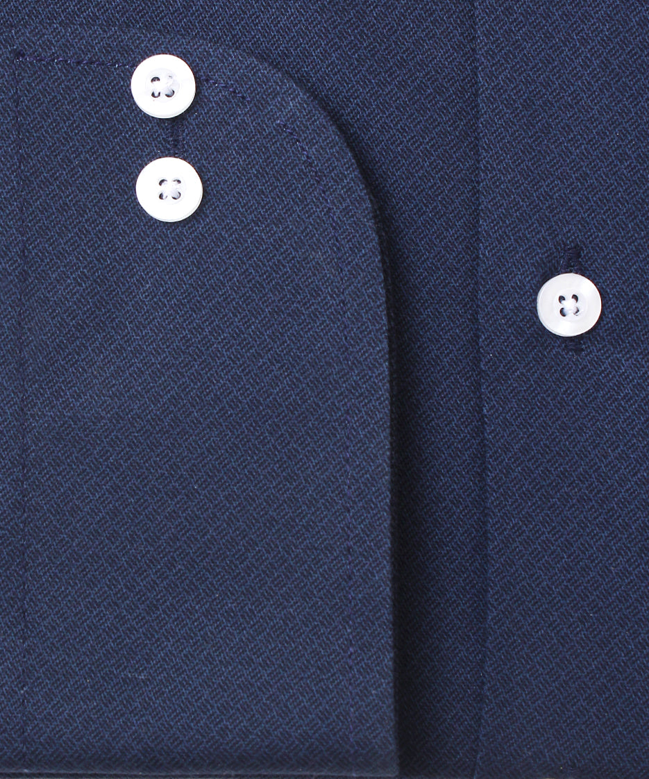 DARK BLUE SELF TEXTURED FORMAL SHIRT