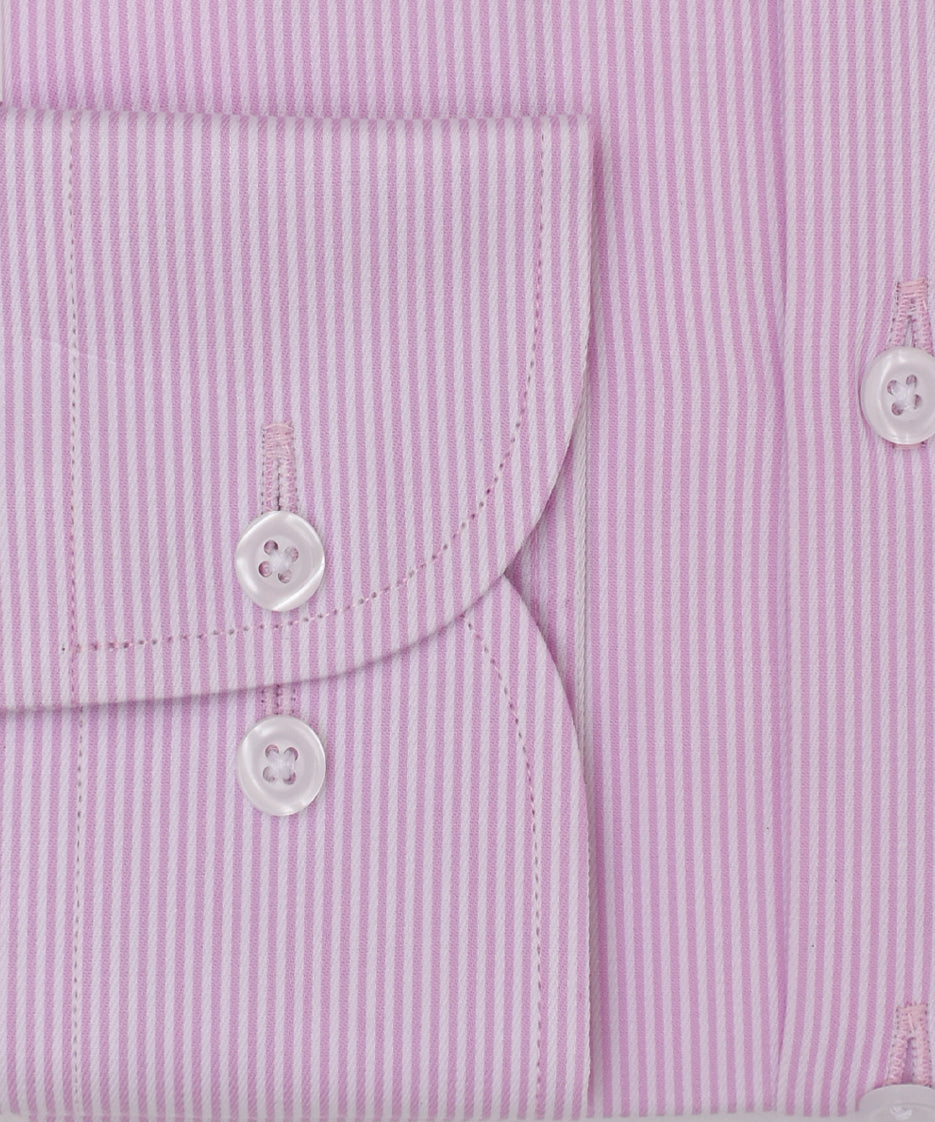 PINK WHITE LINING  FORMAL SHIRT