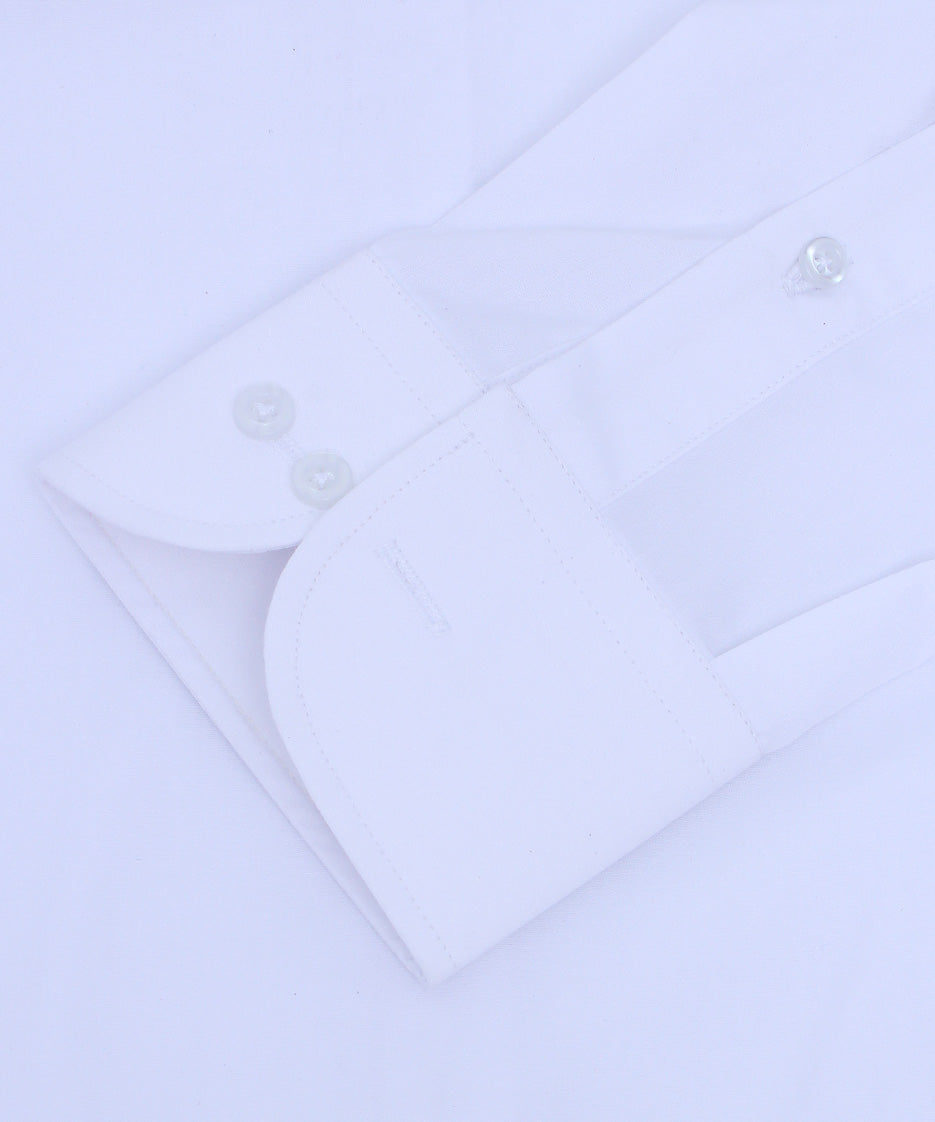 WHITE PLAIN  FORMAL SHIRT