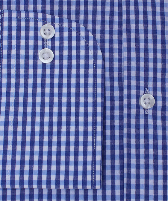 BLUE ROYAL CHECK FORMAL SHIRT