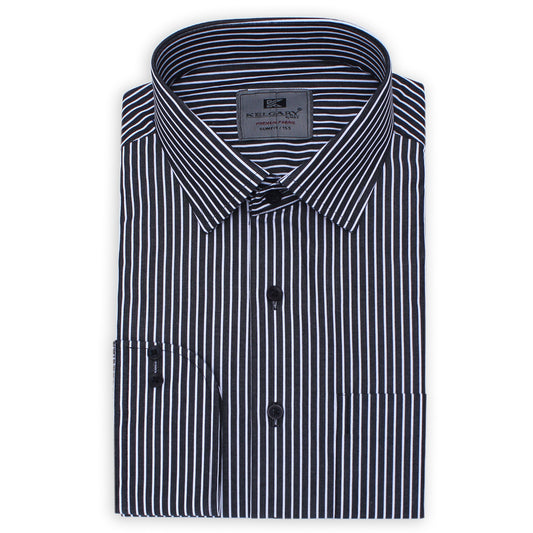 BLACK EXECUTIVE LINING FORMAL SHIRT