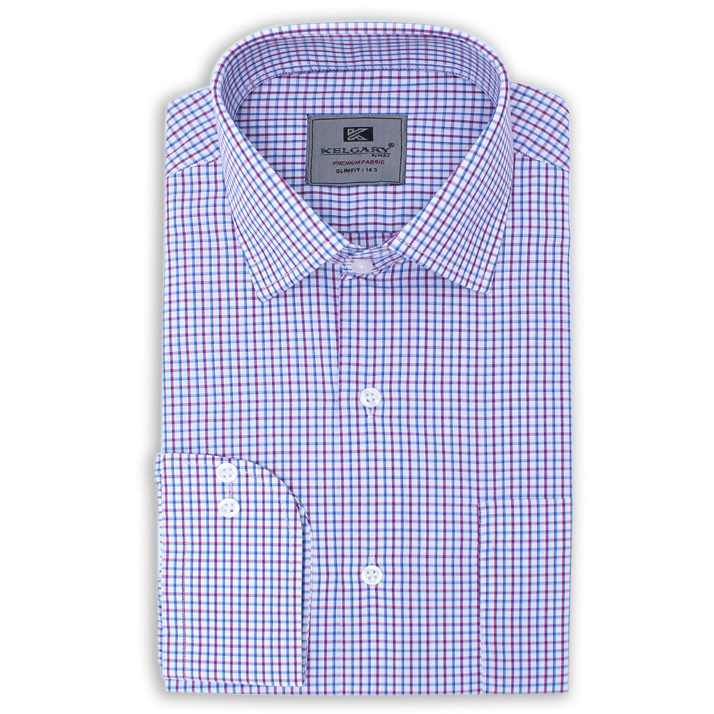 MULTICOLOR GINGHAM CHECK FORMAL SHIRT