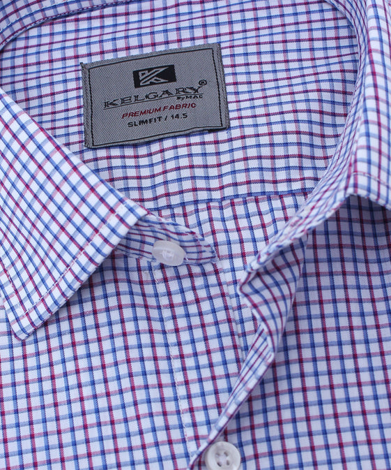 MULTICOLOR GINGHAM CHECK FORMAL SHIRT