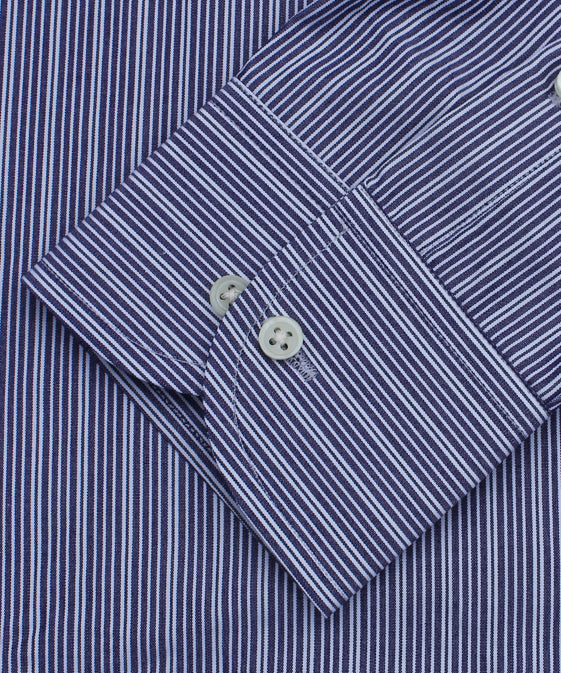 BLUE WITH 3D STRIPES FORMAL SHIRT