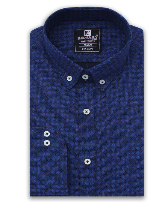 BLUE BOX CHECK CASUAL SHIRT