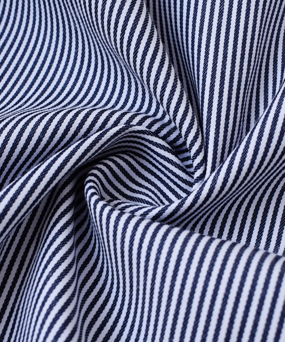 BLACK WHITE LINES FORMAL SHIRT