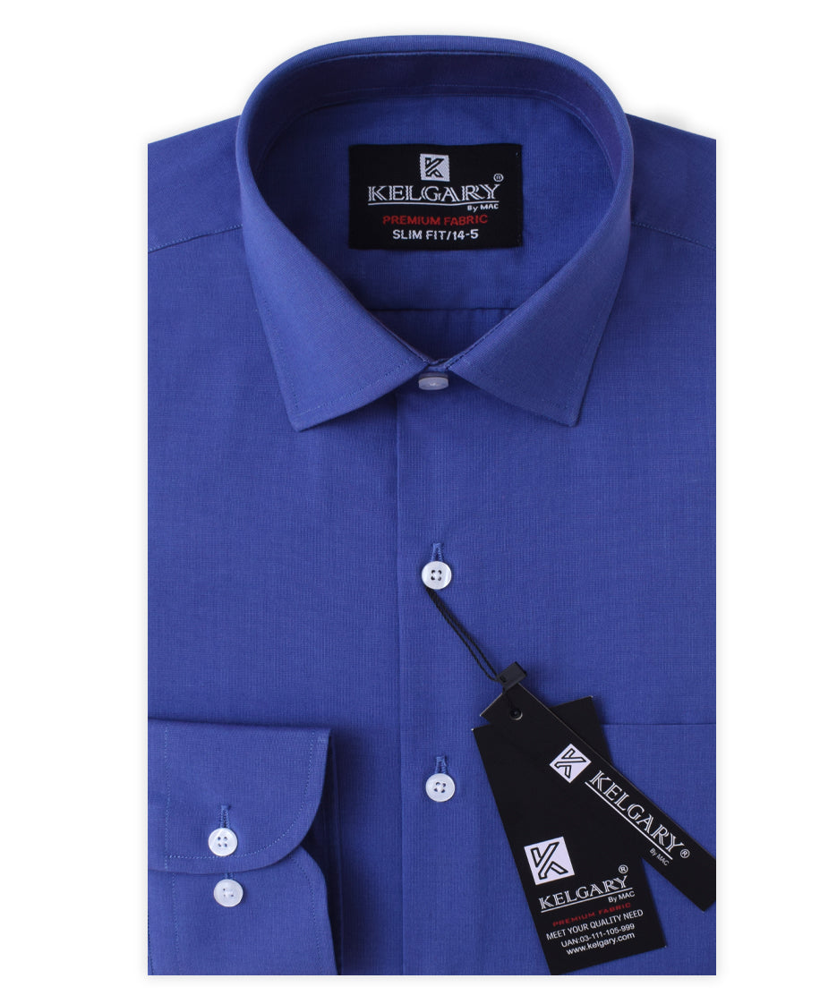 ROYAL BLUE PLAIN FORMAL SHIRT