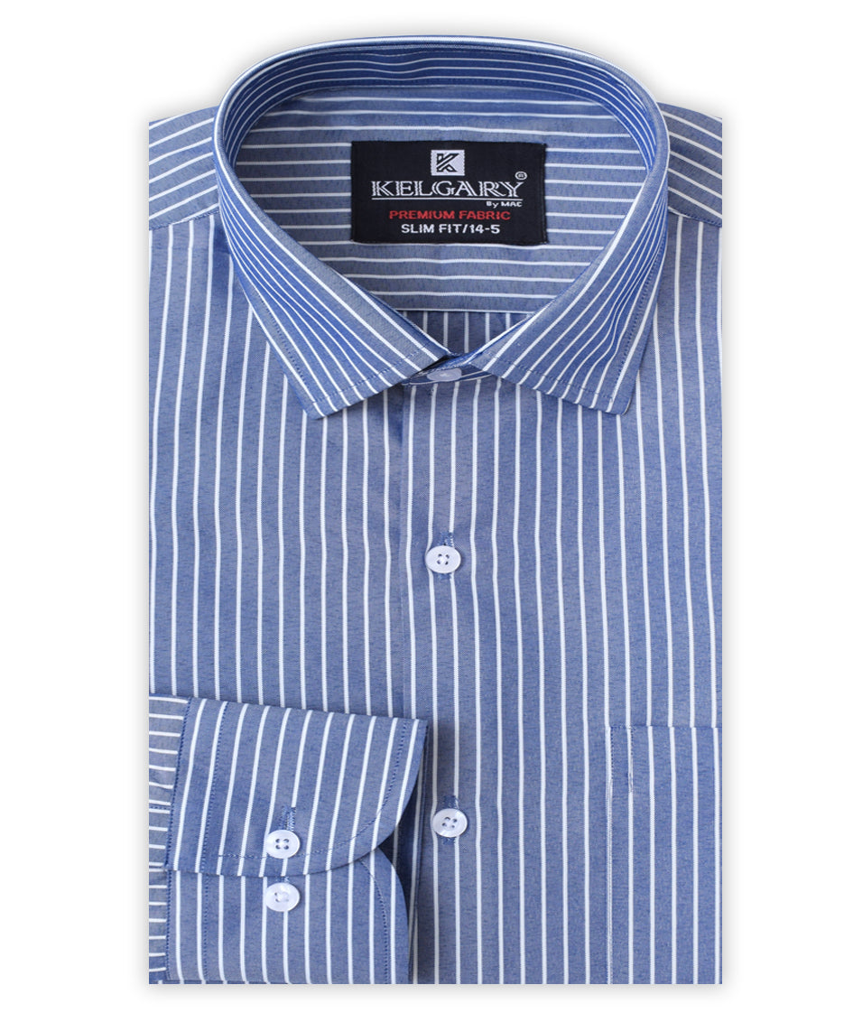 DARK BLUE WITHE STRIPS FORMAL SHIRT