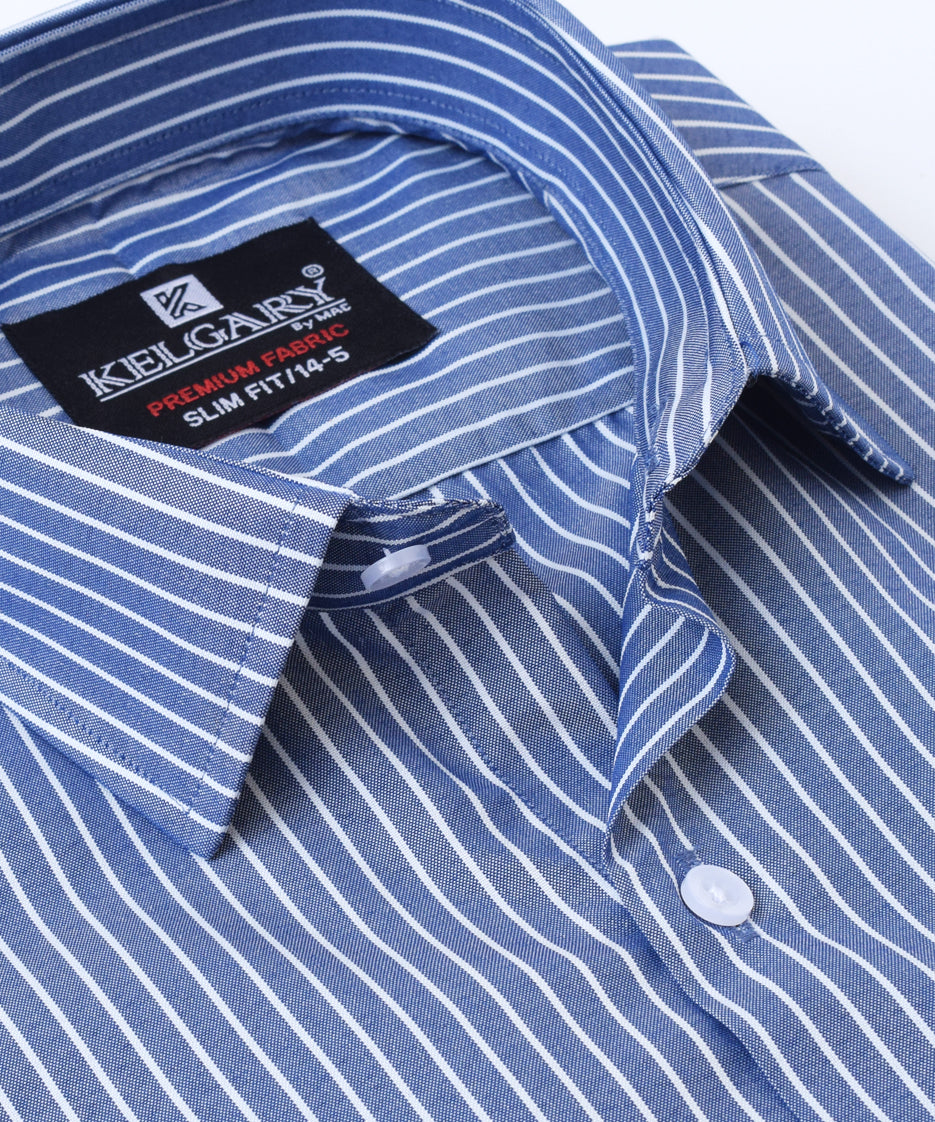 DARK BLUE WITHE STRIPS FORMAL SHIRT