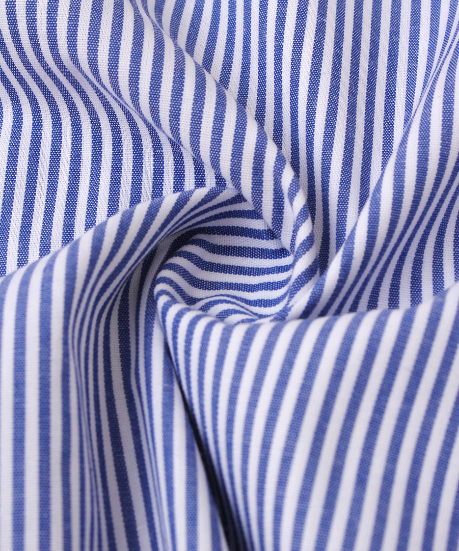 BLUE WITH WHITE LINING FORMAL SHIRT