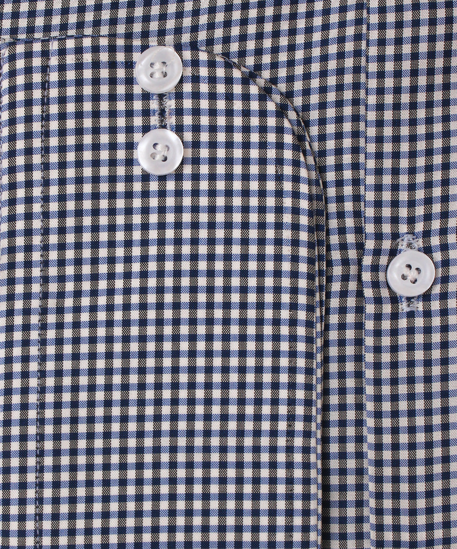 BLACK AND BLUE CHECK FORMAL SHIRT