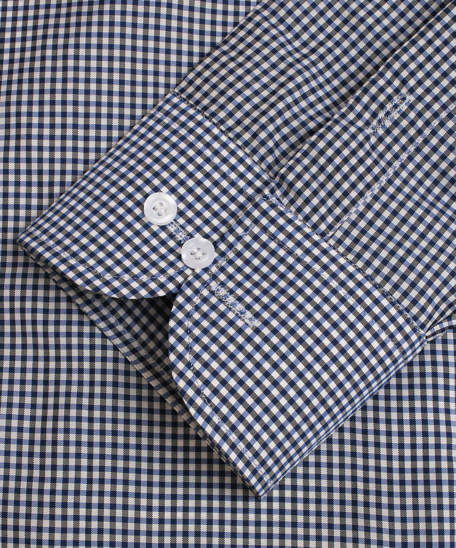 BLACK AND BLUE CHECK FORMAL SHIRT