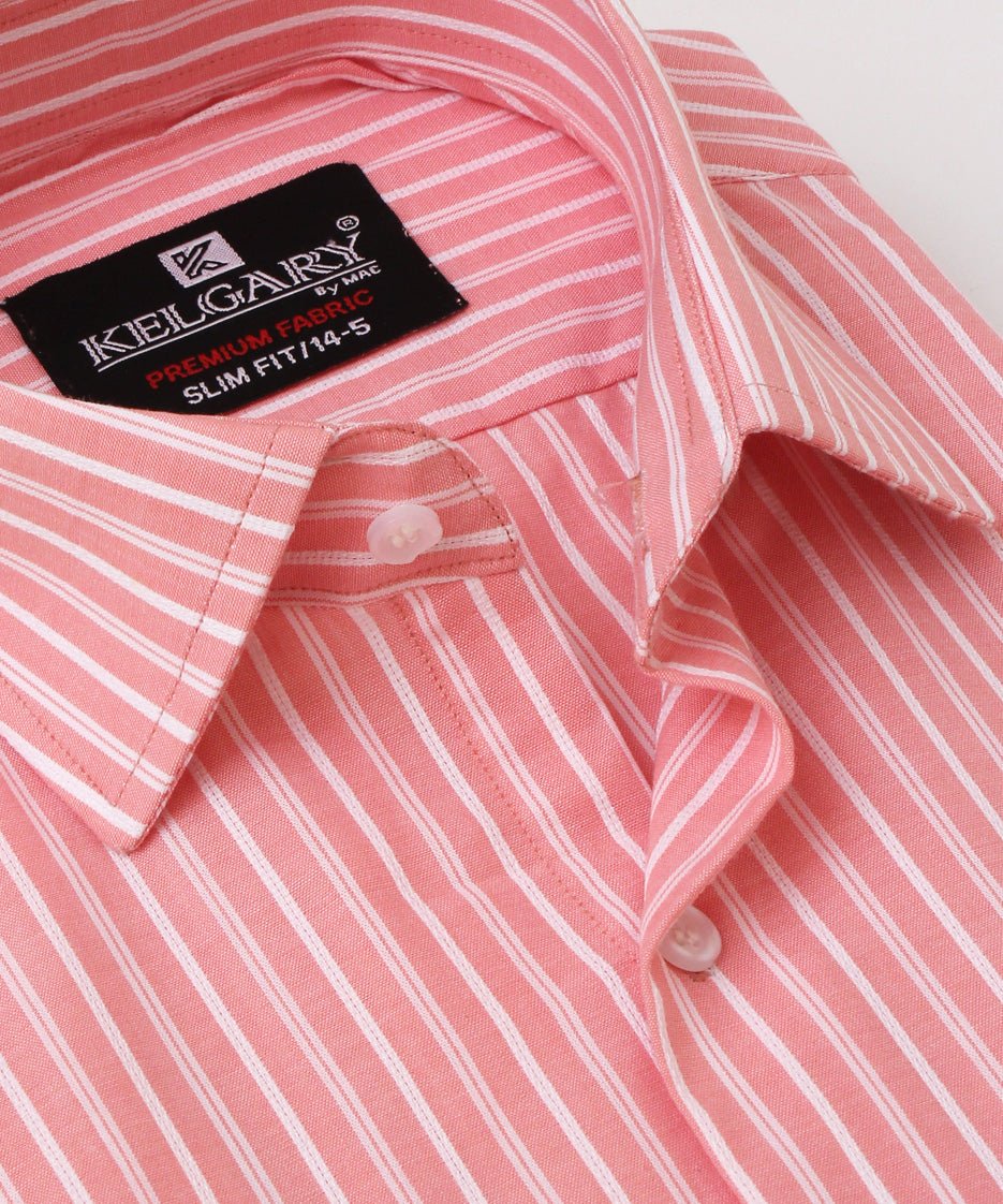 RUDY PINK MULTI STRIPES FORMAL SHIRT