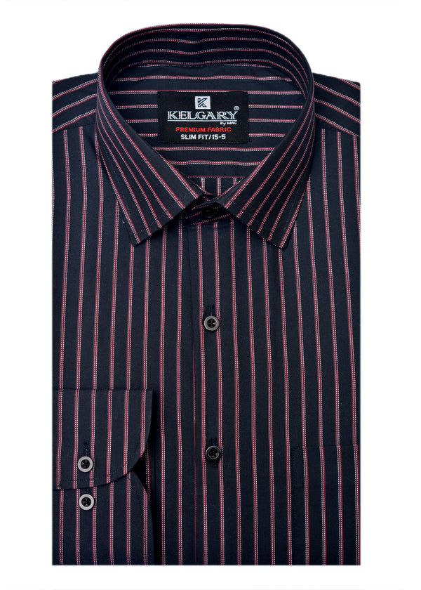 BLACK STRIPE FORMAL SHIRT